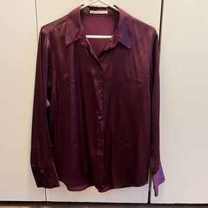 NWOT A&F Satin Dress Top- M